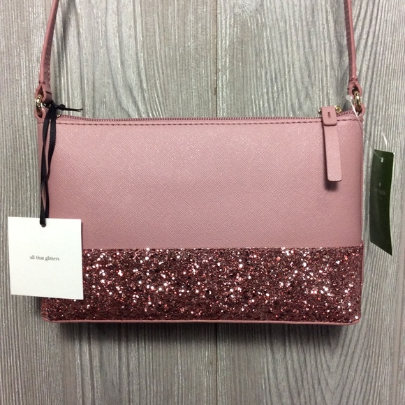 LAST ONE 💥 NWT PINK GLITTER Kate Spade Purse - Picture 3 of 4